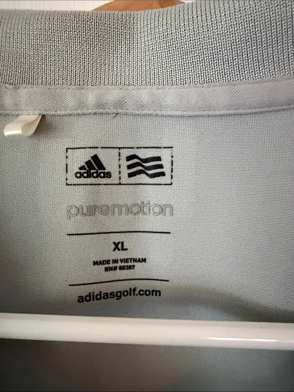 adidas Men's Polo Shirt in Light Gray